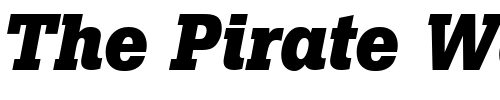 Font : Boton-Bold-Italic 2 Custom Text : The Pirate Way Test your own text here Click to download or to view this font on a tshirt that can be custom printed in Bali